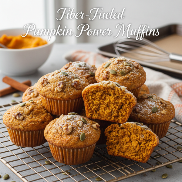 Fiber-Fueled Pumpkin Power Muffins recipe