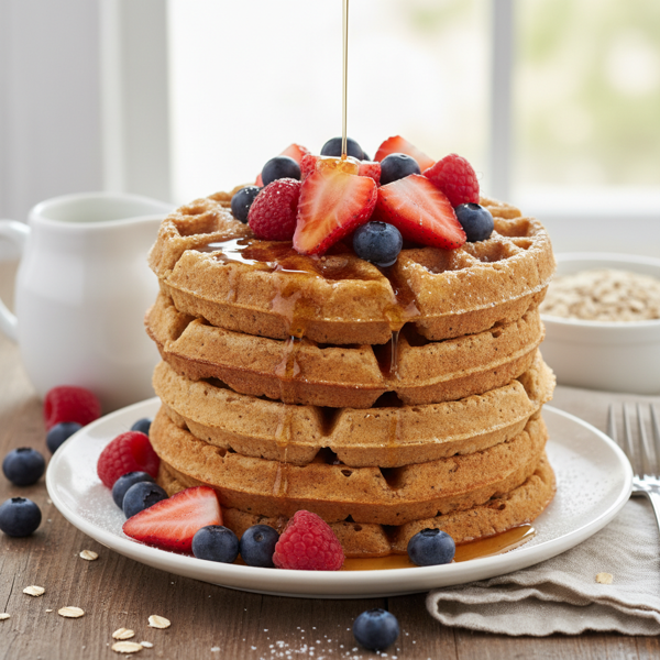Fiber-Packed Whole-Grain Buttermilk Waffles recipe