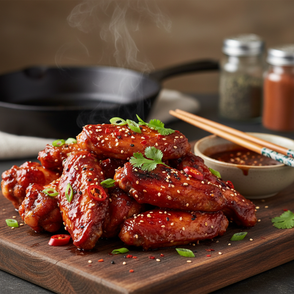 Fiery Asian Glazed Chicken Wings recipe