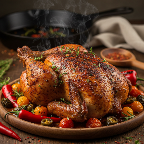 Fiery Cajun Herb-Baked Chicken recipe