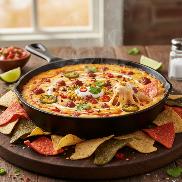 Fiery Fiesta Cheese Dip recipe