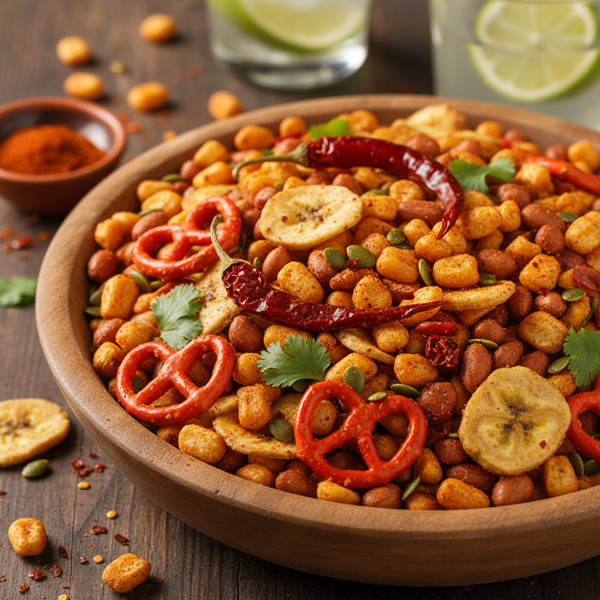 Fiery Fiesta Party Mix recipe
