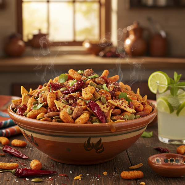 Fiery Fiesta Snack Mix recipe