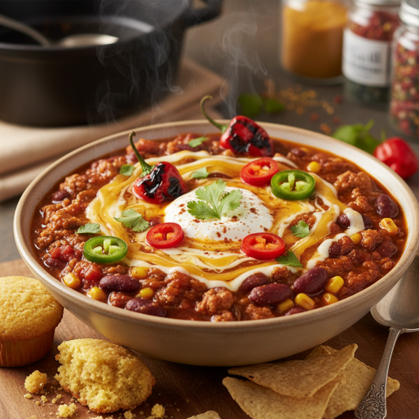 Fiery Fiesta Turkey Chili recipe