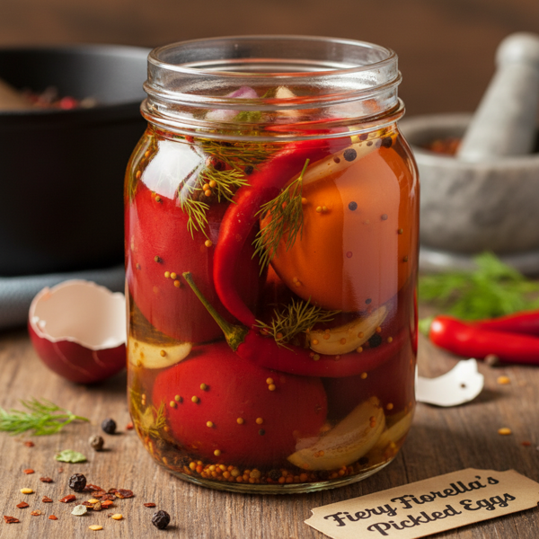 Fiery Fiorella's Pickled Eggs recipe
