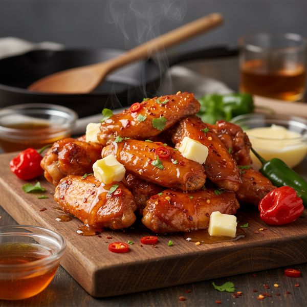 Fiery Honey Butter Chicken Wings recipe