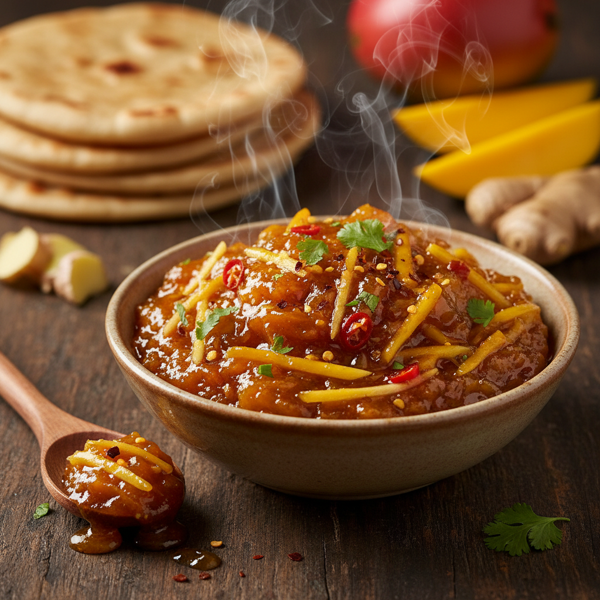 Fiery Mango Ginger Chutney recipe