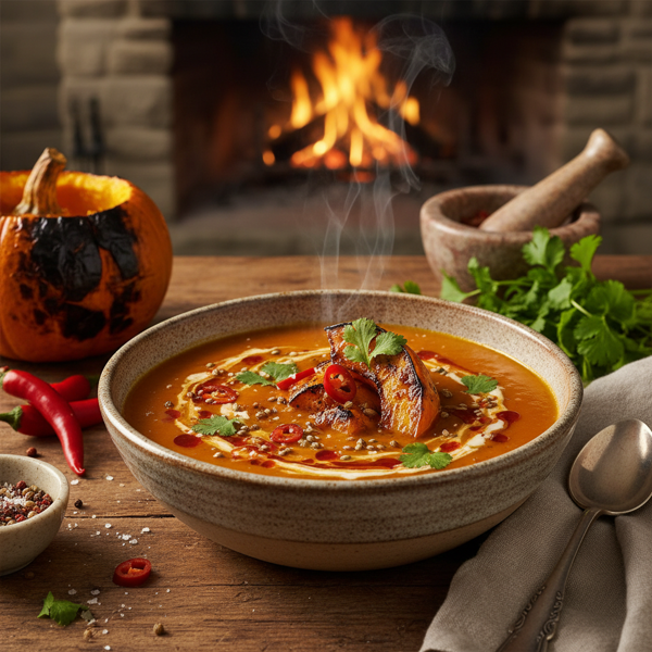 Fiery Pumpkin & Coriander Delight recipe