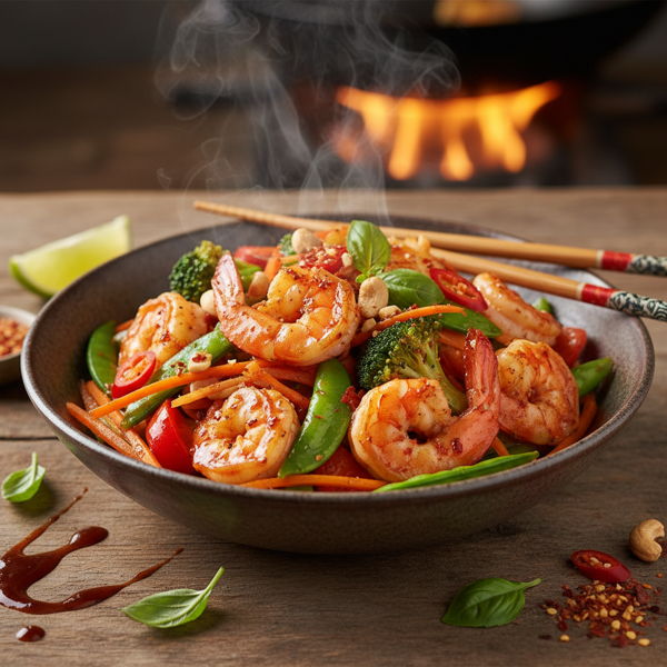 Fiery Thai Shrimp Stir-Fry recipe