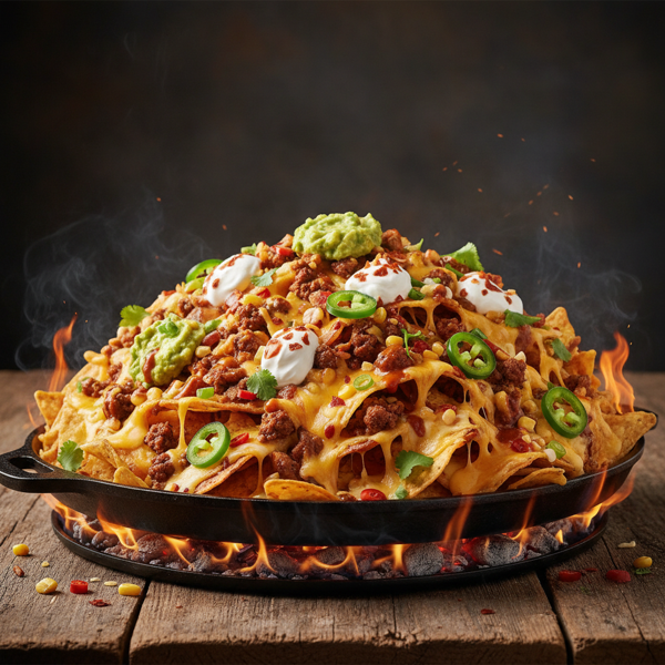 Fiery Ultimate Beef Nachos Supreme recipe