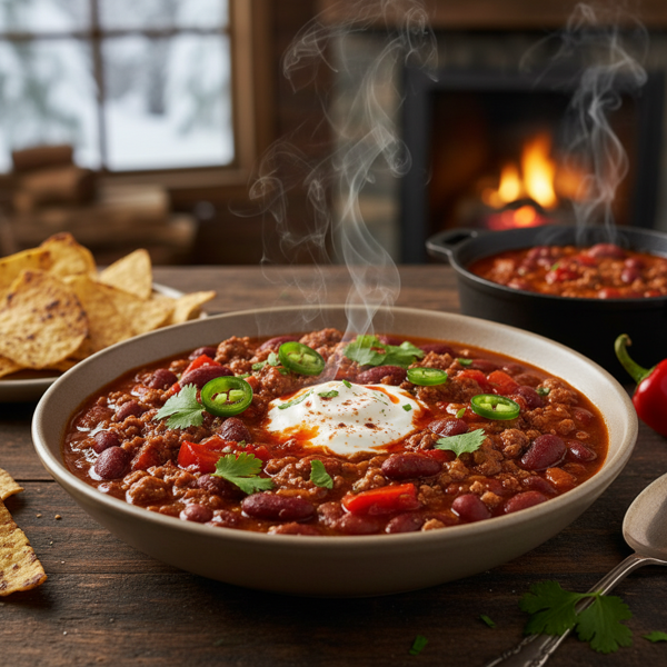 Fiery Winter Red Bean Chili recipe
