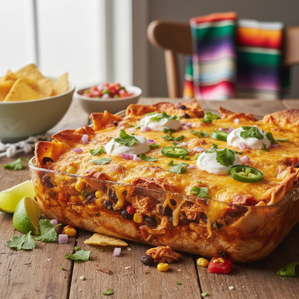 Fiesta Chicken Burrito Bake recipe