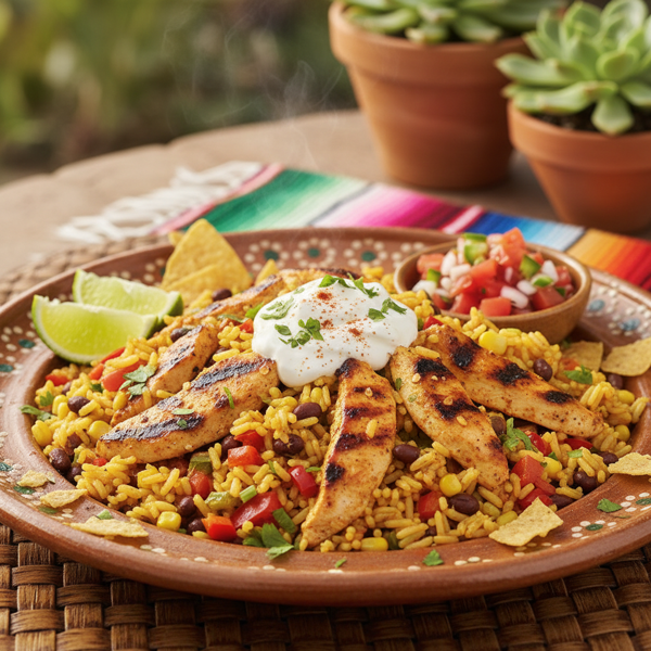 Fiesta Chicken Rice Delight recipe