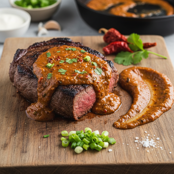 Filet Mignon with Chipotle Cream Sauce recipe