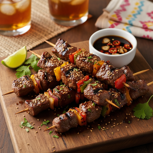 Filipino Grilled Beef Skewers recipe