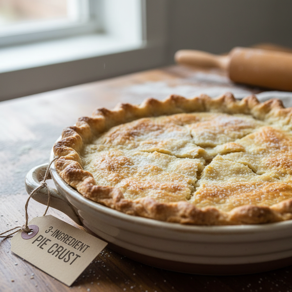 Flaky 3-Ingredient Oil Pie Crust recipe