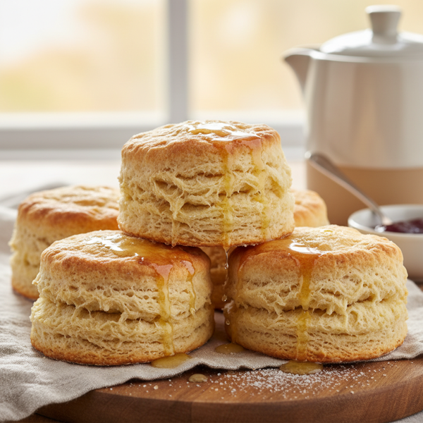 Flaky Buttery Breakfast Biscuits recipe