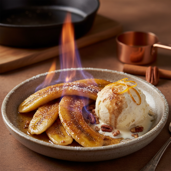 Flaming Cinnamon Banana Delight recipe