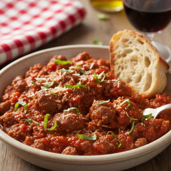 Flavor-Packed Beefy Marinara Delight recipe
