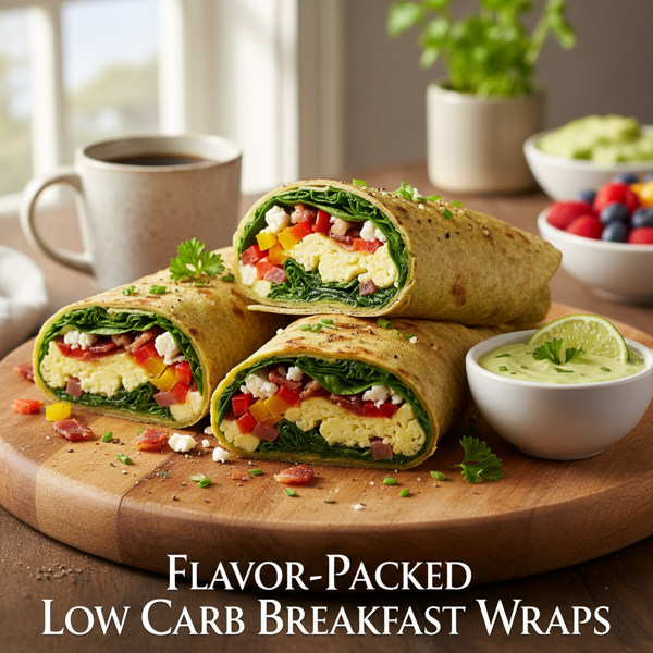 Flavor-Packed Low Carb Breakfast Wraps recipe
