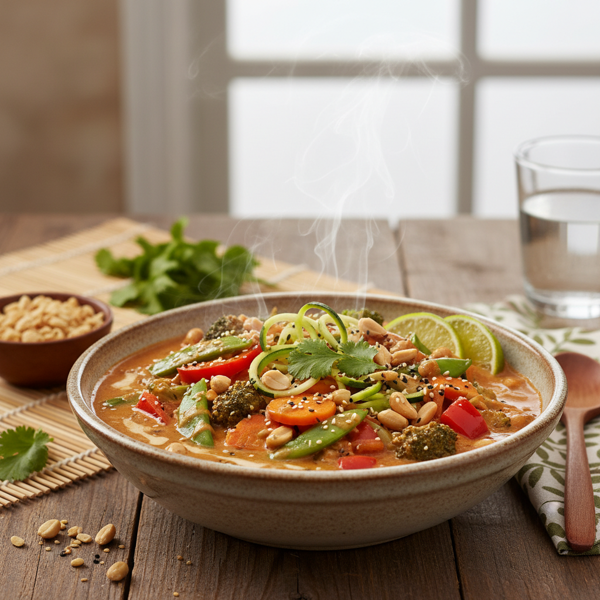 Flavor-Packed Thai Peanut Vegetable Curry recipe