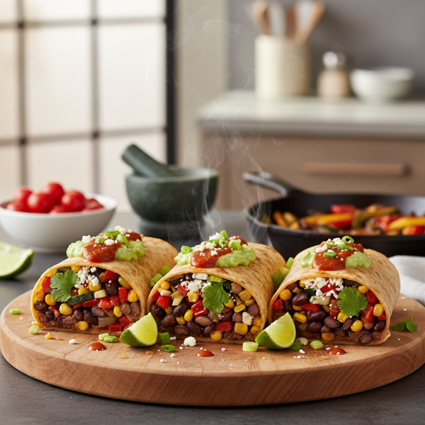 Flavor-Packed Veggie Burritos recipe