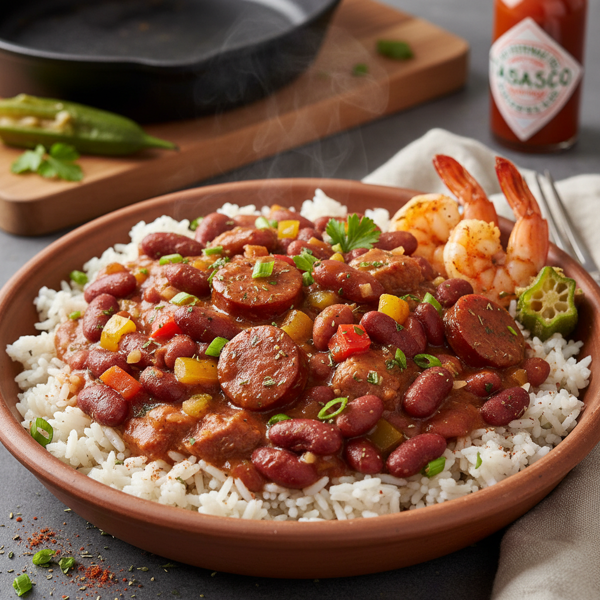 Flavorful Cajun Red Beans & Rice Delight recipe