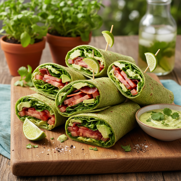 Flavorful Cilantro BLT Wraps recipe