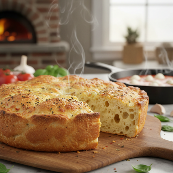 Flavorful Deep Dish Pizza Crust recipe