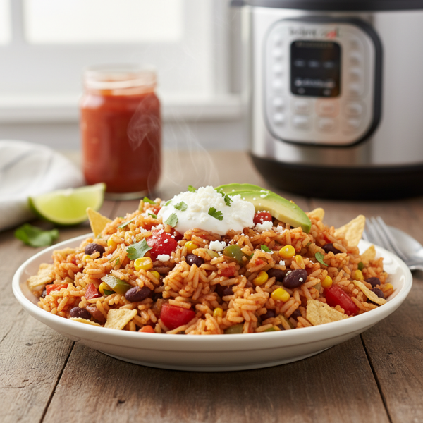 Flavorful Instant Pot Salsa Rice recipe