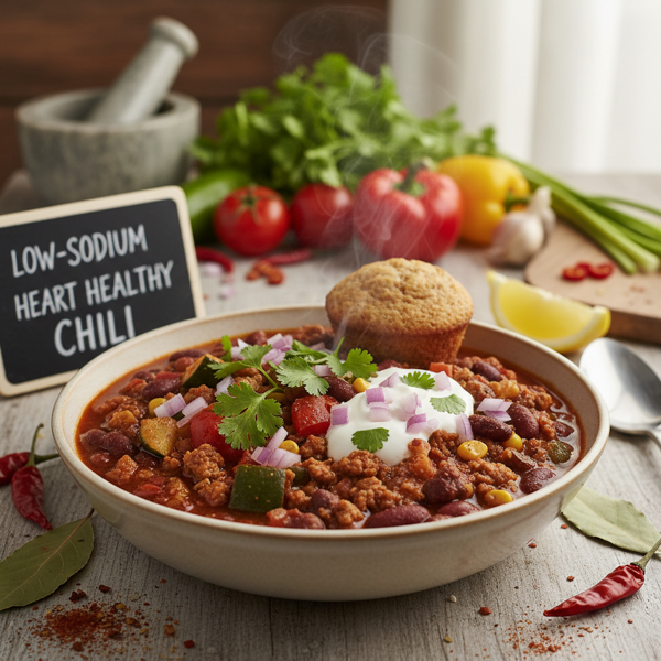 Flavorful Low-Sodium Heart Healthy Chili recipe