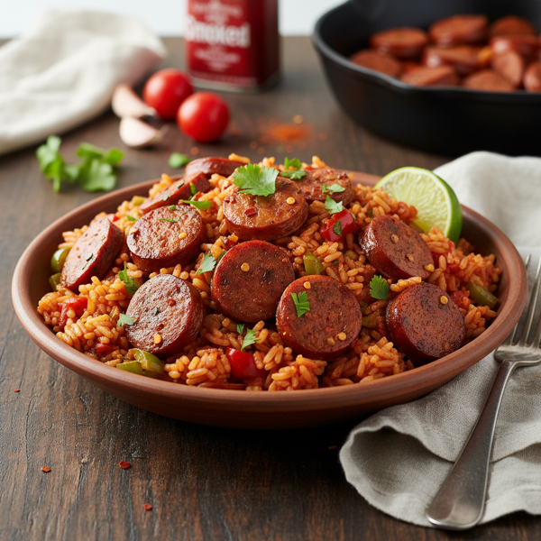 Flavorful Red Rice with Sausage Medley recipe