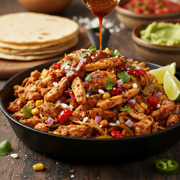 Flavorful Shredded Chicken Taco Filling recipe