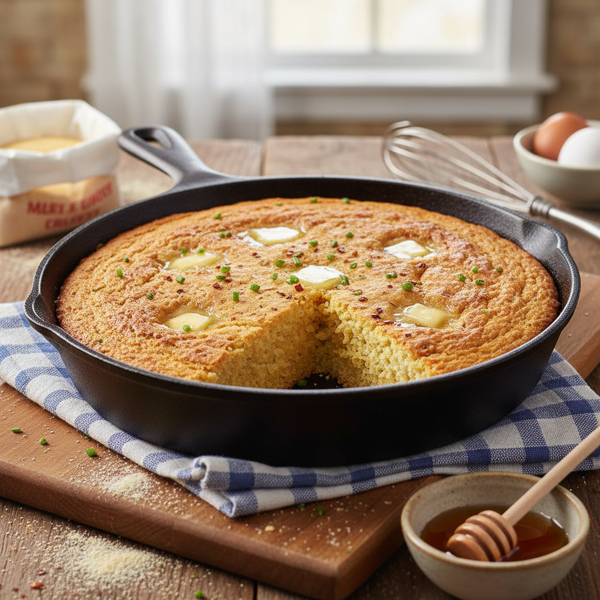 Flavorful Skillet Cornbread recipe