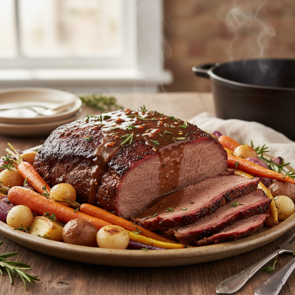 Flavorful Slow-Cooked Beef Brisket with Vegetables recipe