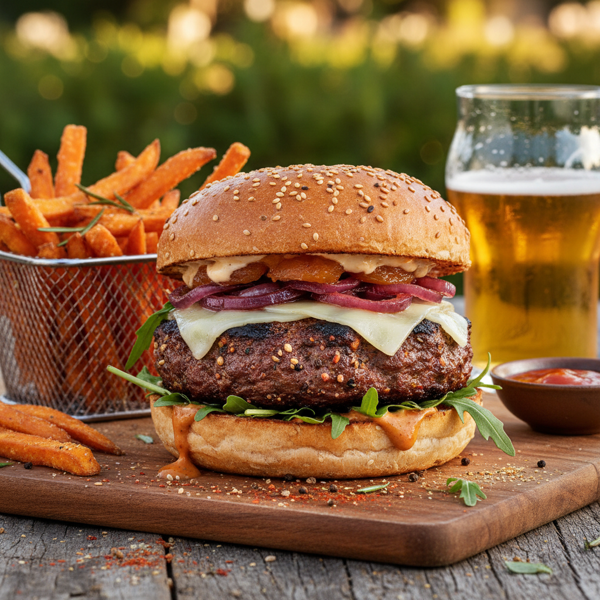 Flavorful South African Spiced Burger recipe