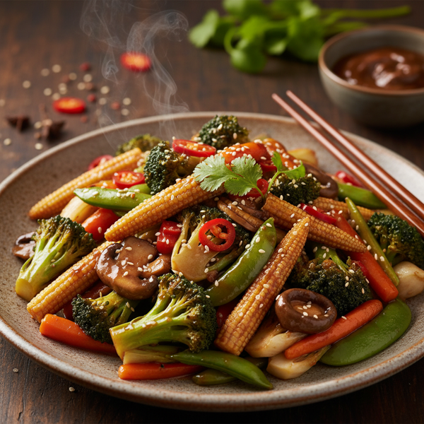 Flavorful Stir-Fried Baby Veggies with Oyster Sauce recipe