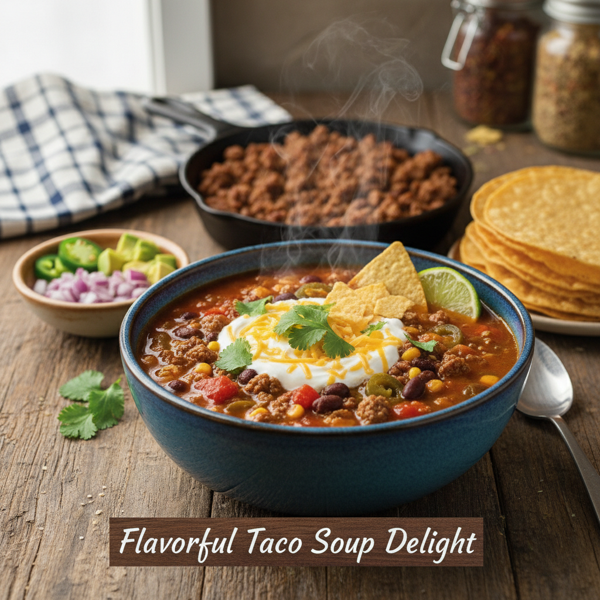 Flavorful Taco Soup Delight recipe