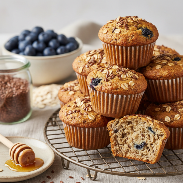 Flaxseed Oat Bran Muffins recipe