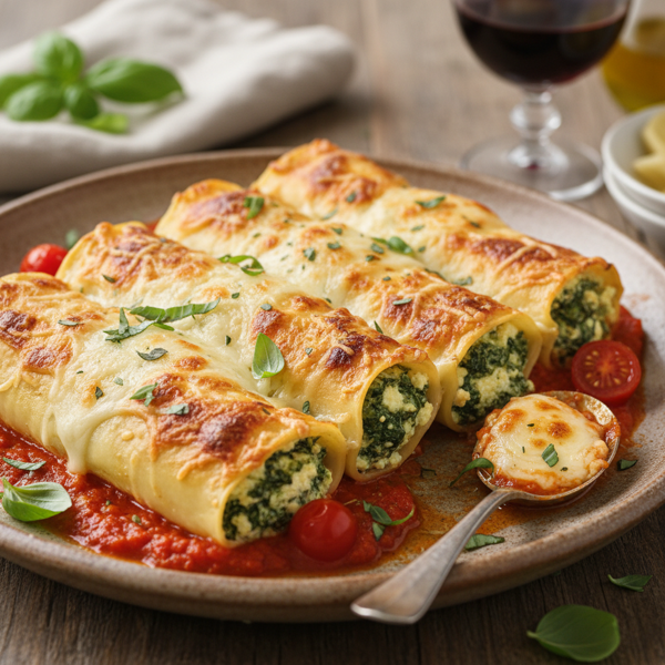 Florentine Spinach Roll-Ups recipe