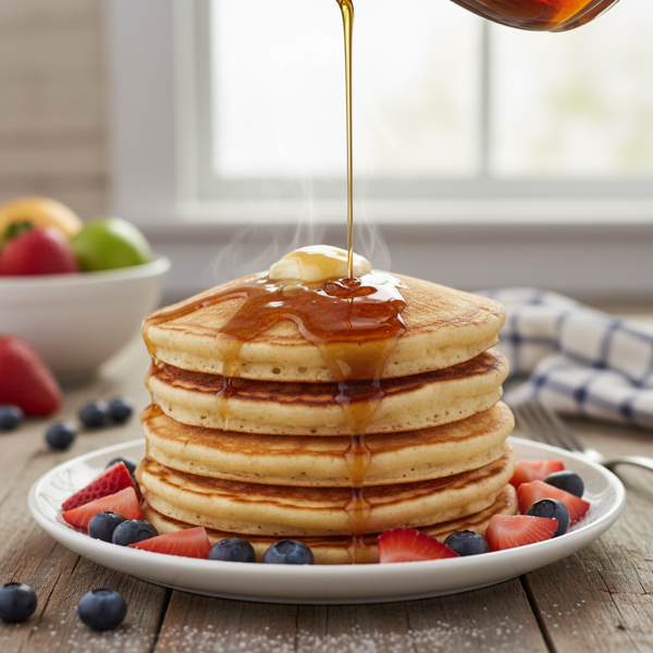 Fluffy All-American Buttermilk Pancakes recipe