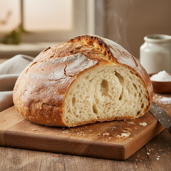 Fluffy Artisan White Bread (Bread Machine) recipe
