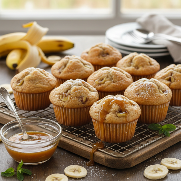 Fluffy Banana Bliss Muffins recipe