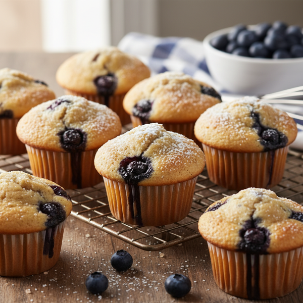Fluffy Blueberry Bisquick Muffins recipe