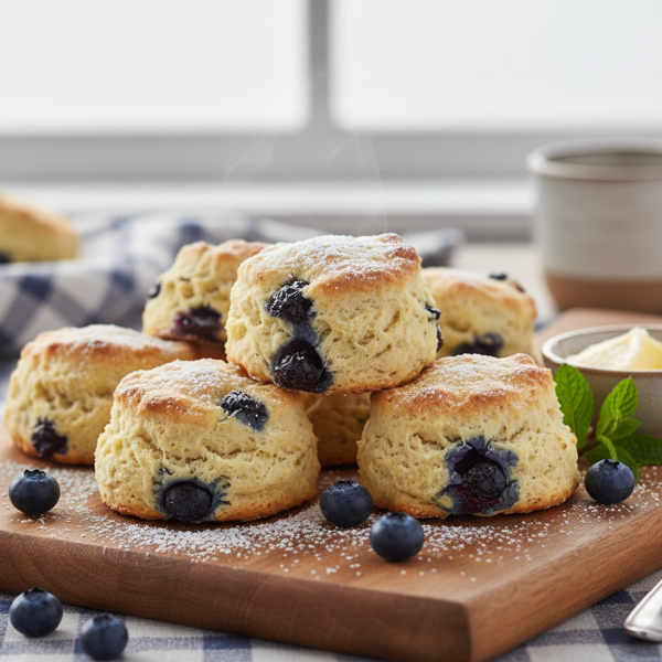 Fluffy Blueberry Drop Biscuits recipe