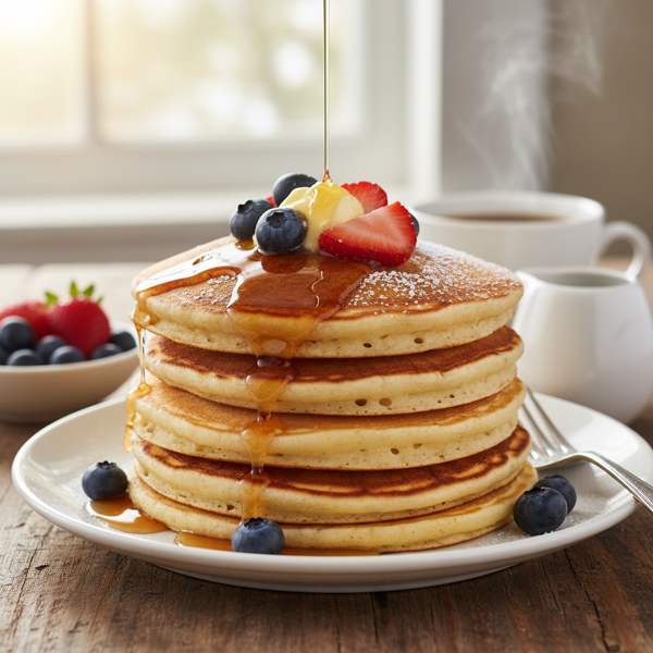 Fluffy Breakfast Pancakes recipe