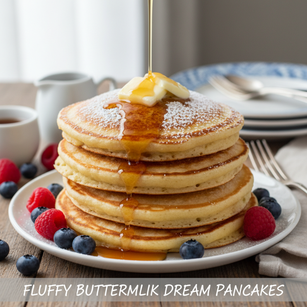 Fluffy Buttermilk Dream Pancakes recipe