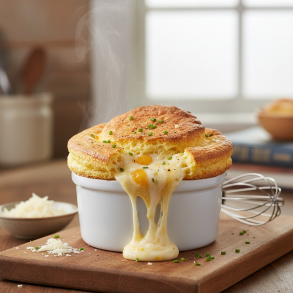 Fluffy Cheese and Egg Delight Soufflé recipe