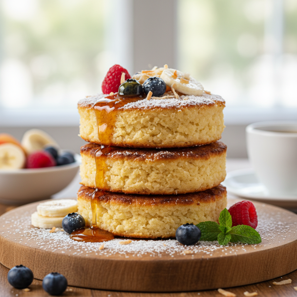 Fluffy Coconut Flour Breakfast Cakes recipe