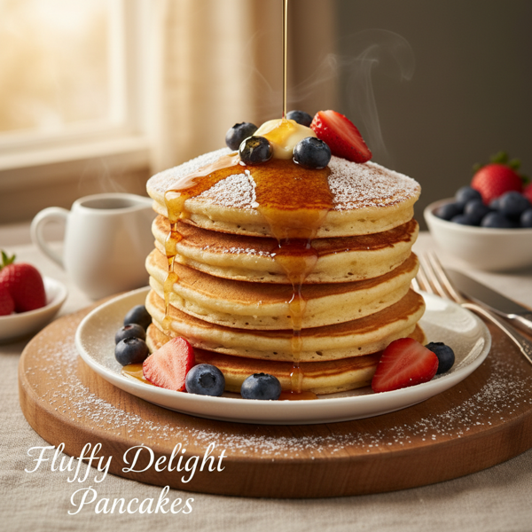 Fluffy Delight Pancakes recipe